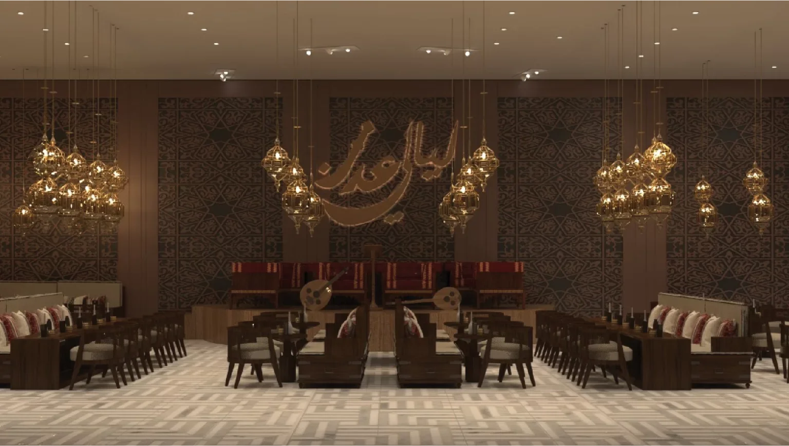 مطعم ليالي عدن بوليفارد الرياض